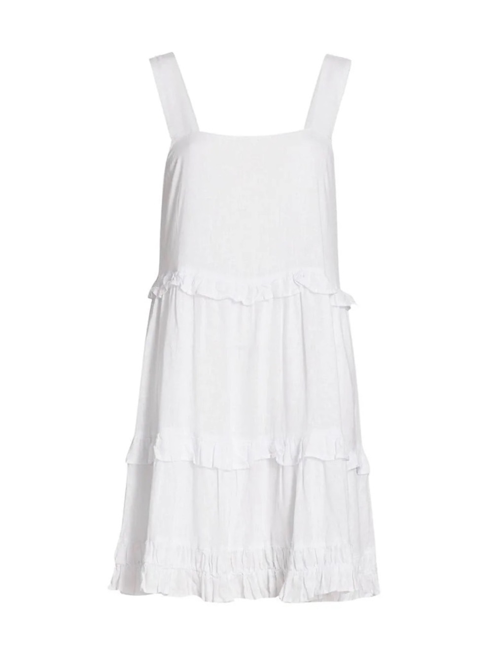 Rails White Ruffle Tiered Mini Dress - Picture 4 of 13